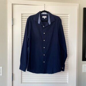 John W Nordstrom Button Down Shirt, Dark Blue